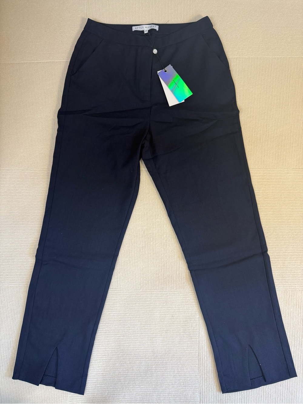 After Market Women's Navy Tailored Trousers